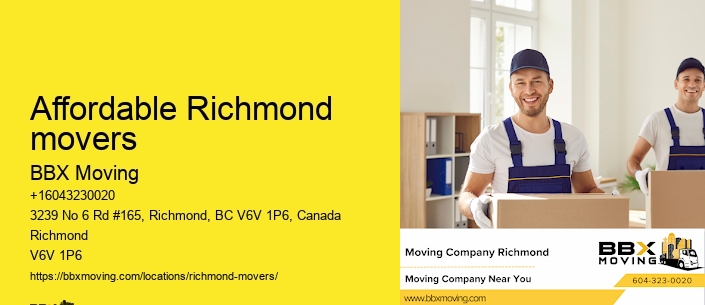 Affordable Richmond movers