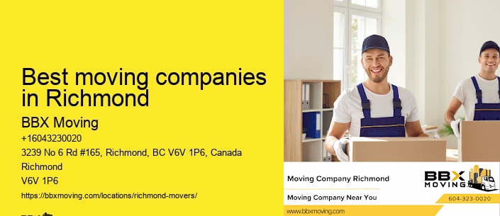 Best moving companies in Richmond