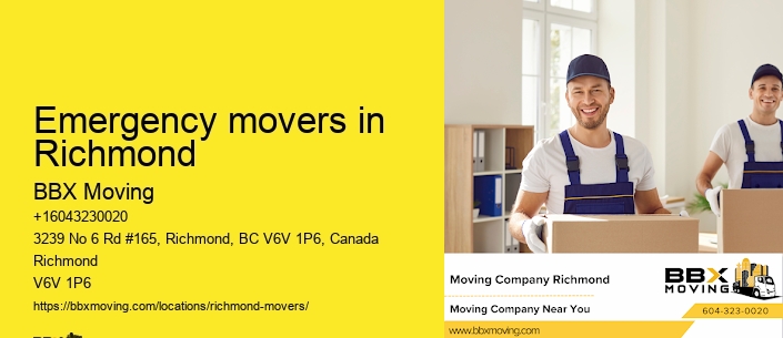 Emergency movers in Richmond