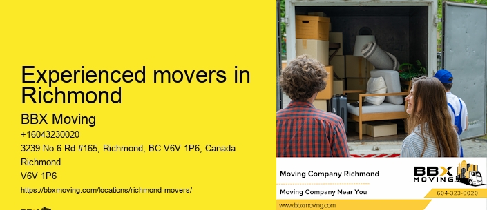 Experienced movers in Richmond