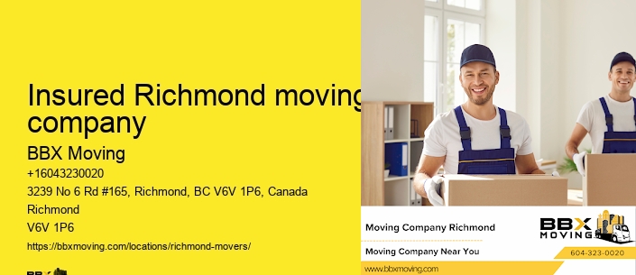 Insured Richmond moving company