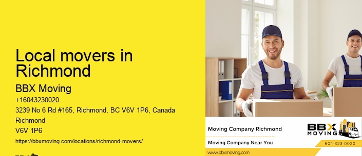 Local movers in Richmond