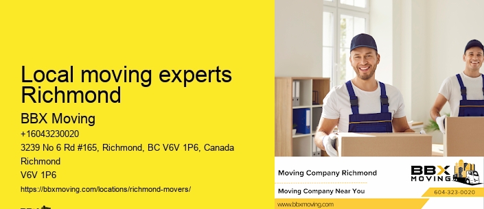 Local moving experts Richmond