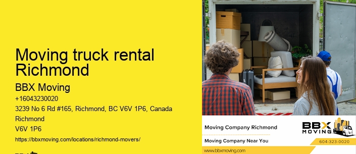 Moving truck rental Richmond