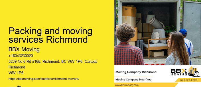 Packing and moving services Richmond