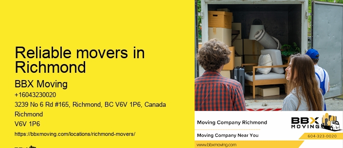 Reliable movers in Richmond