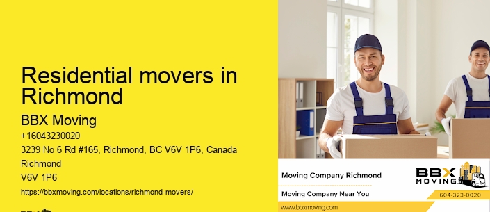 Residential movers in Richmond