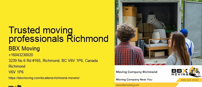 Trusted moving professionals Richmond