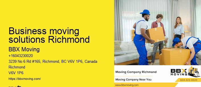 Business moving solutions Richmond