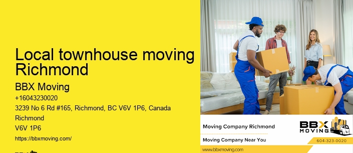 Local townhouse moving Richmond