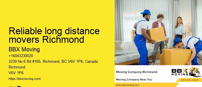Reliable long distance movers Richmond