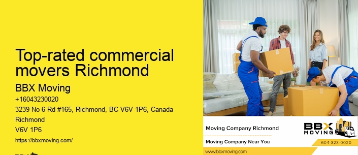 Top-rated commercial movers Richmond