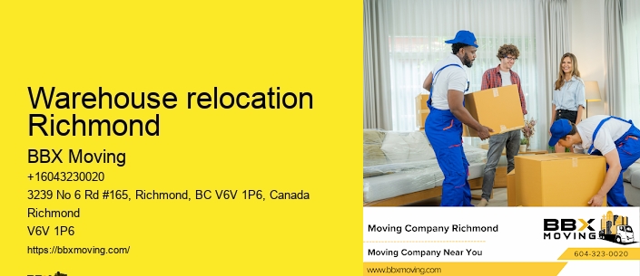 Warehouse relocation Richmond