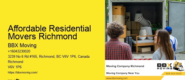 Affordable Residential Movers Richmond