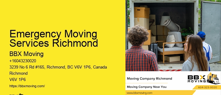 Emergency Moving Services Richmond