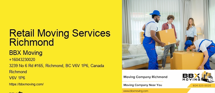 Retail Moving Services Richmond