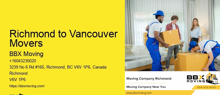 Richmond to Vancouver Movers