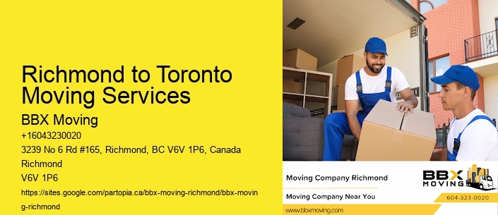 Richmond to Toronto Moving Services