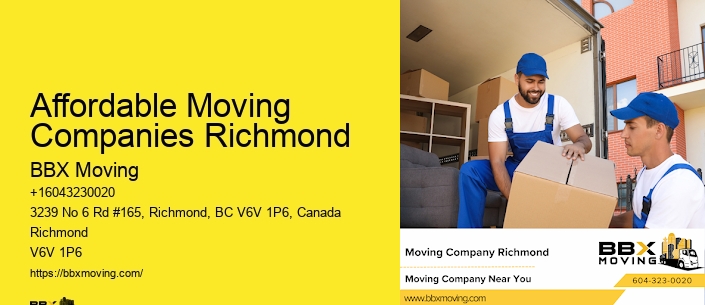 Affordable Moving Companies Richmond