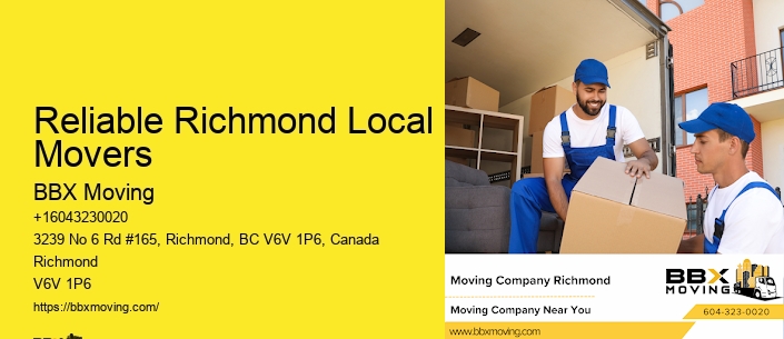 Reliable Richmond Local Movers