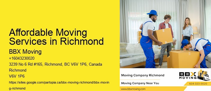Affordable Moving Services in Richmond
