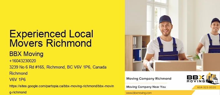 Experienced Local Movers Richmond