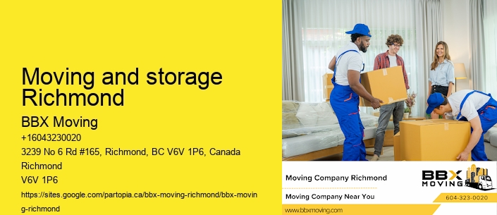 Moving and storage Richmond
