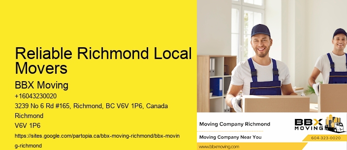 Reliable Richmond Local Movers