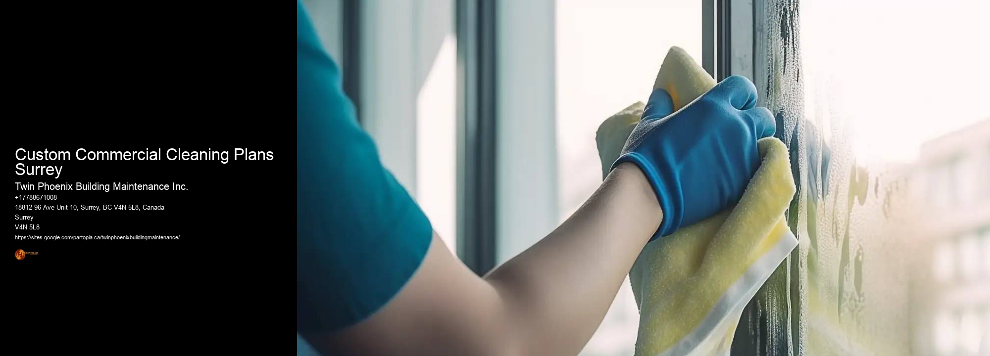 Custom Commercial Cleaning Plans Surrey