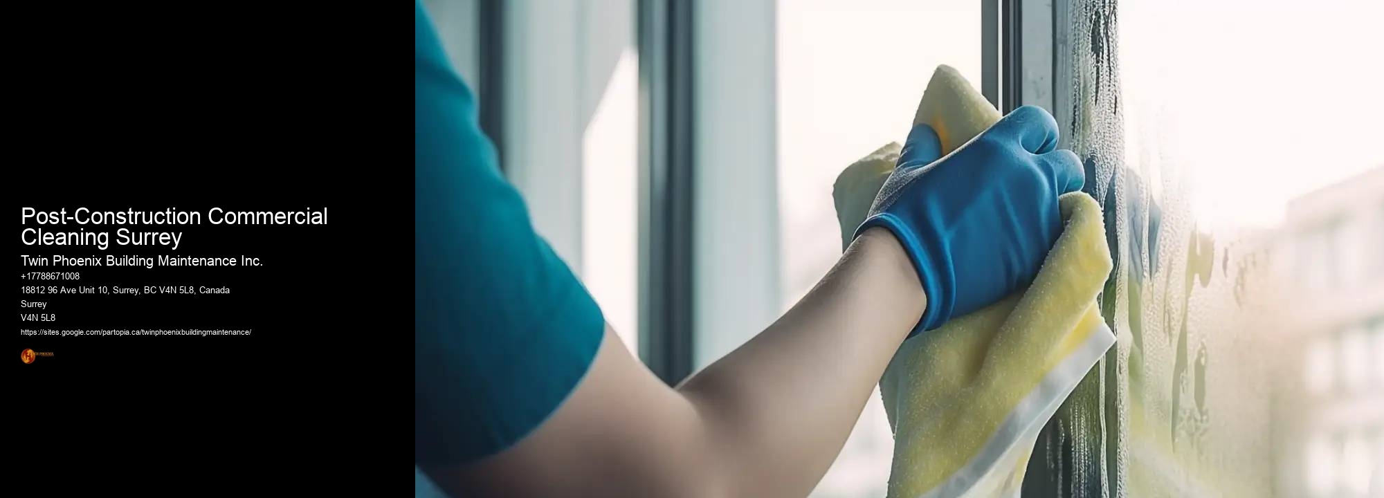 Post-Construction Commercial Cleaning Surrey