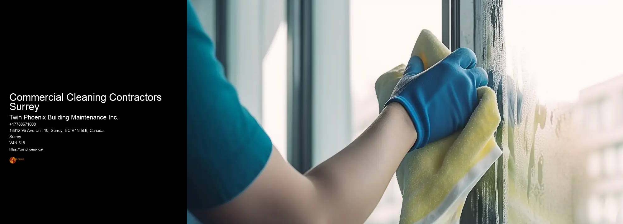 Commercial Cleaning Contractors Surrey Twin Phoenix Building Maintenance Inc. Commercial Cleaning Contractors Surrey