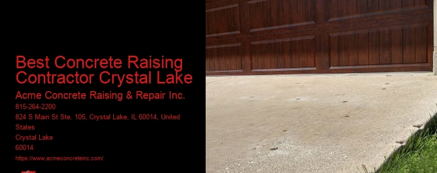 Best Concrete Raising Contractor Crystal Lake