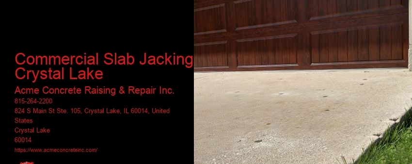 Commercial Slab Jacking Crystal Lake