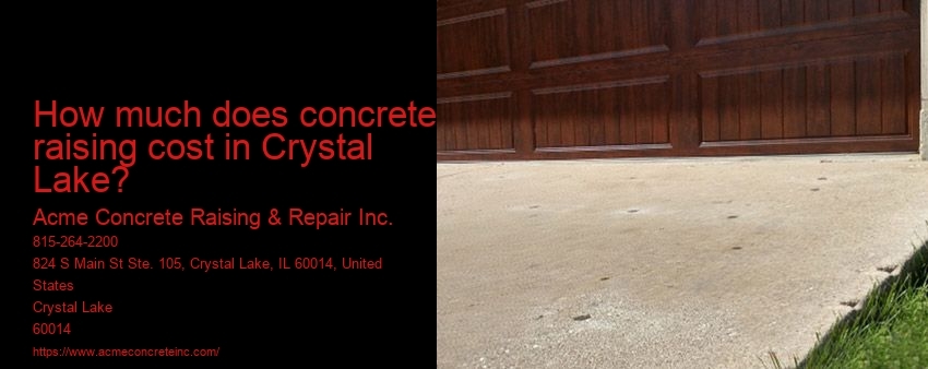 How much does concrete raising cost in Crystal Lake?