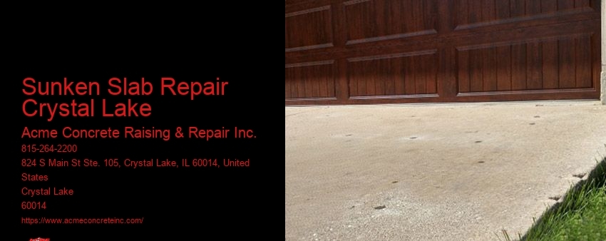 Sunken Slab Repair Crystal Lake