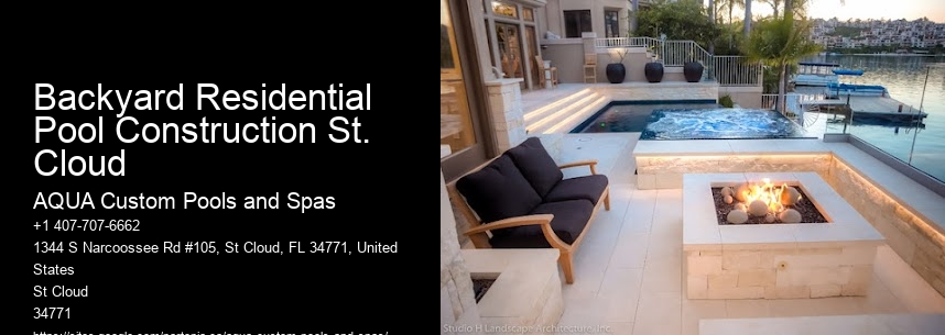 Backyard Residential Pool Construction St. Cloud