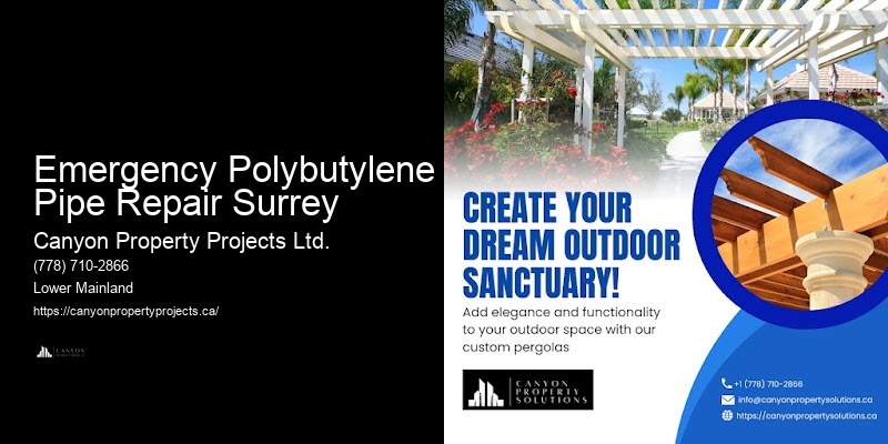Guaranteed Polybutylene Pipe Replacement Emergency Polybutylene Pipe Repair Surrey