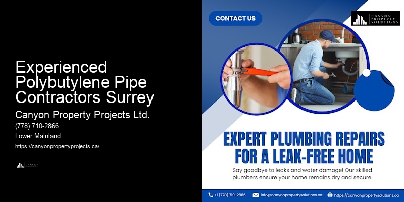Replacing Polybutylene Pipes in Apartments Experienced Polybutylene Pipe Contractors Surrey