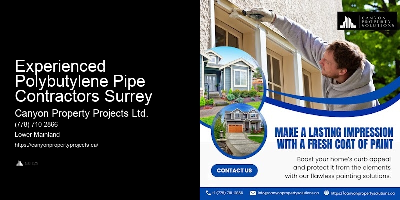 Experienced Polybutylene Pipe Contractors Surrey Polybutylene Pipe Project Management