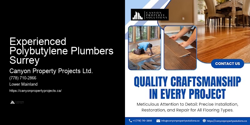 Polybutylene Pipe Warranty Experienced Polybutylene Plumbers Surrey