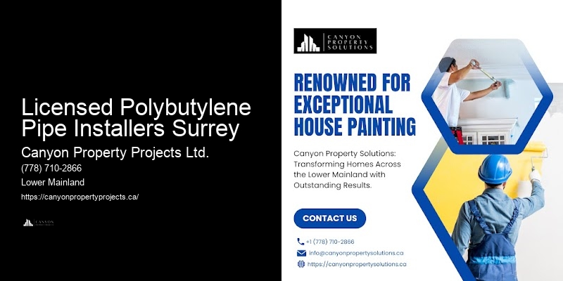 Polybutylene Pipe Repair Options Licensed Polybutylene Pipe Installers Surrey