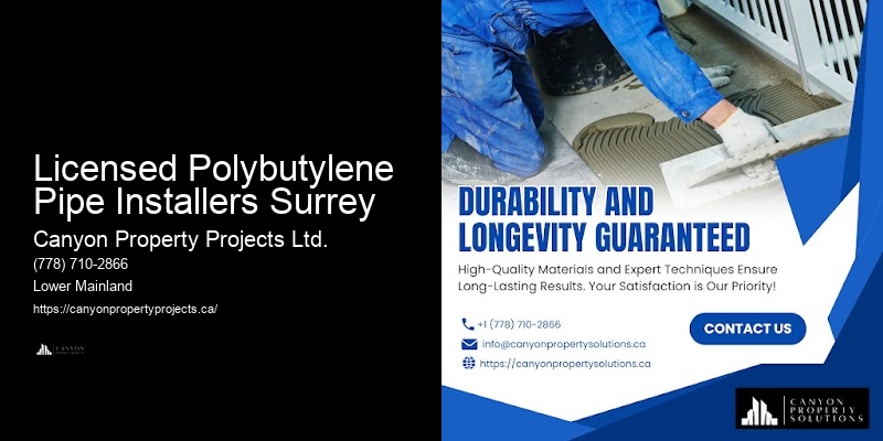 Licensed Polybutylene Pipe Installers Surrey Polybutylene Pipe Replacement Quotes