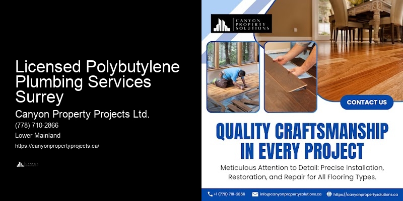 Licensed Polybutylene Plumbing Services Surrey Polybutylene Pipe System Upgrades
