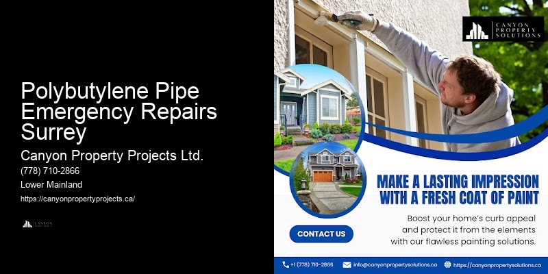 Polybutylene Pipe Emergency Repairs Surrey Polybutylene Pipe Replacement Company
