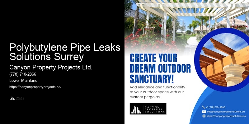 Preventative Maintenance for Polybutylene Pipes Polybutylene Pipe Leaks Solutions Surrey