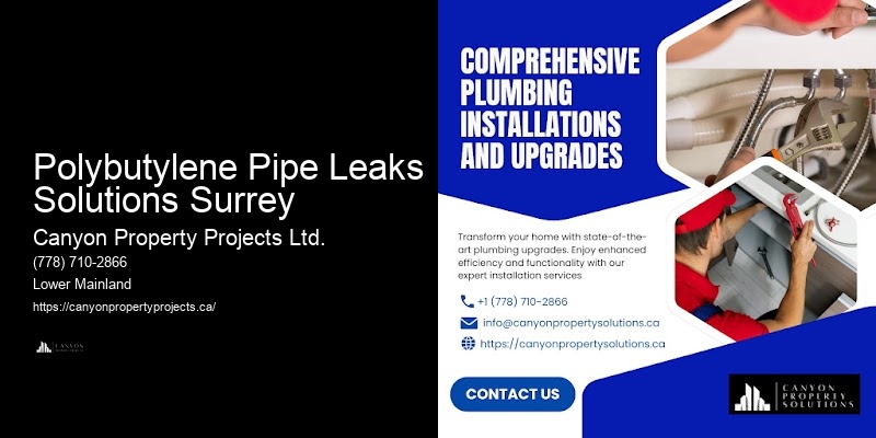Polybutylene Pipe Leaks Solutions Surrey Polybutylene Pipe Experts