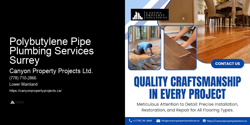 Polybutylene Pipe Replacement Quotes Polybutylene Pipe Plumbing Services Surrey