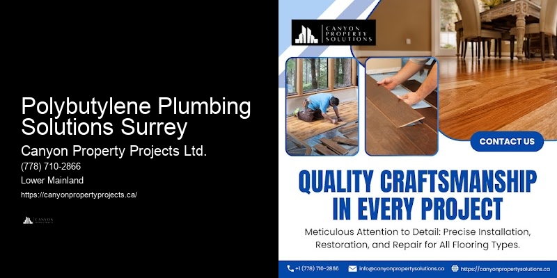 Trusted Polybutylene Pipe Replacement Polybutylene Plumbing Solutions Surrey