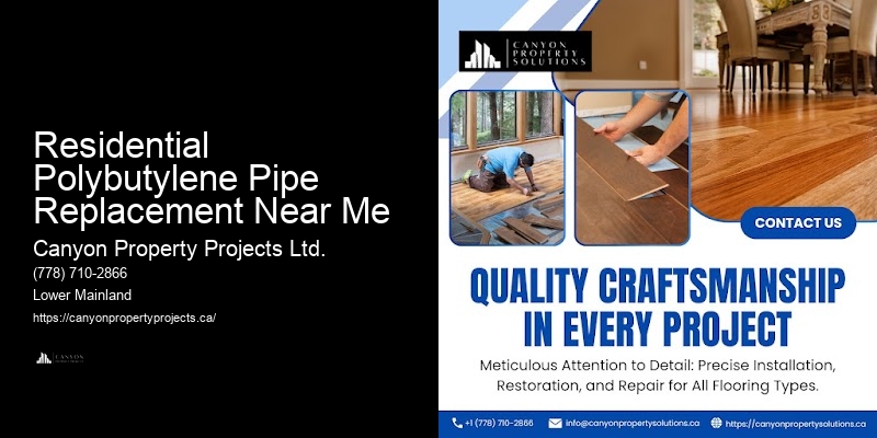 Polybutylene Pipe Replacement Maintenance Residential Polybutylene Pipe Replacement Near Me