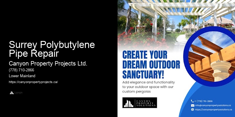 Licensed Polybutylene Pipe Replacement Surrey Polybutylene Pipe Repair